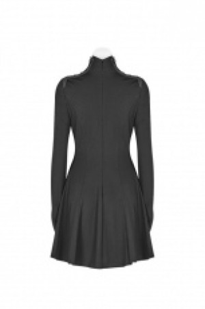  PUNK Long Sleeve Dress Punk Rave WQ-415LQF/BK -  