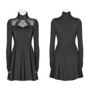  PUNK Long Sleeve Dress Punk Rave WQ-415LQF/BK -  