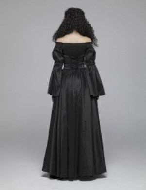  Victorian Dresses Punk Rave WQ-419LQF/BK -  