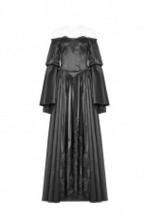  Victorian Dresses Punk Rave WQ-419LQF/BK -  