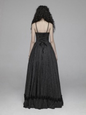  Gothic Tube Jacquard Long Skirt Punk Rave WQ-420LQF/BK -  