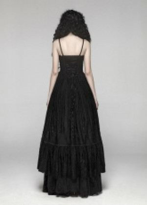  Gothic Long Lace Dress Punk Rave WQ-421LQF/BK -  