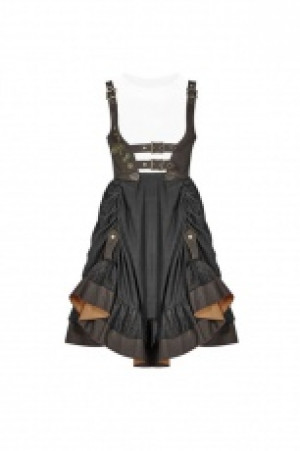  Steam Punk Lolita Dress Punk Rave WQ-424LQF/BK-CO -  