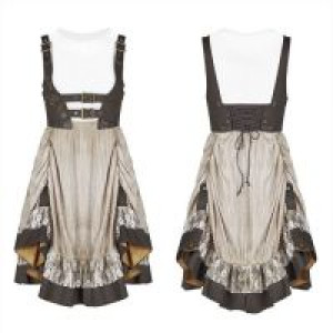  Steam Punk Lolita Dress Punk Rave WQ-424LQF/WH-CO -  