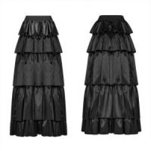  Gothic Layered Dress Punk Rave WQ-428BQF/BK -  