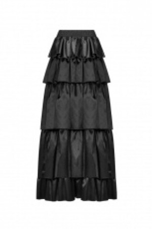  Gothic Layered Dress Punk Rave WQ-428BQF/BK -  