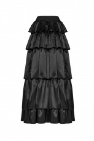  Gothic Layered Dress Punk Rave WQ-428BQF/BK -  