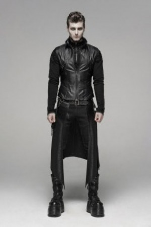  Punk Men's Half Skirt Punk Rave WQ-436BQM/BK -  
