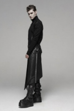  Punk Men's Half Skirt Punk Rave WQ-436BQM/BK -  