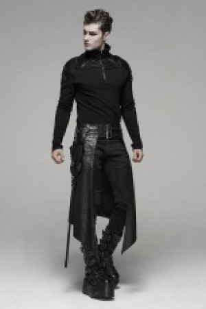  Punk Men's Half Skirt Punk Rave WQ-436BQM/BK -  