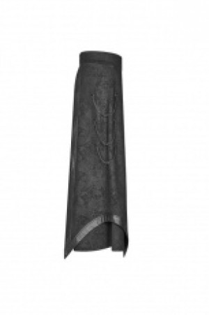  Gothic Floral Long Overskirt Punk Rave WQ-437BQM/BK -  