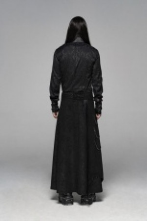  Gothic Floral Long Overskirt Punk Rave WQ-437BQM/BK -  