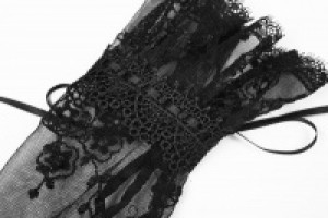  Gothic lace gloves Punk Rave WS-247SSF/BK -  