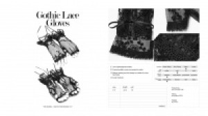  Gothic lace gloves Punk Rave WS-247SSF/BK -  