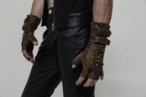  Steampunk Gloves Punk Rave WS-252SSM/CO -  