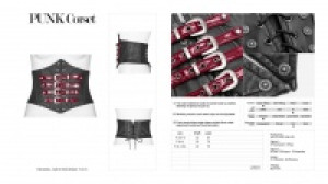  PUNK Corset Punk Rave WS-310YDF/SI-RD -  