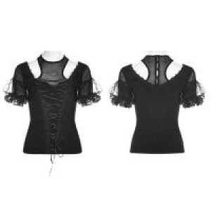  Gothic Gorgeous Short Sleeve T-shirt Punk Rave WT-490TDF/BK -  