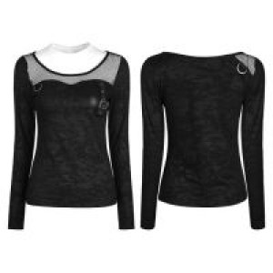  PUNK Printing T-shirt Punk Rave WT-494TCF/BK -  