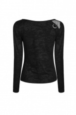  PUNK Printing T-shirt Punk Rave WT-494TCF/BK -  