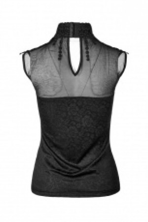  Gothic Gorgeous Sleeveless T-shirt Punk Rave WT-496BXF/BK -  