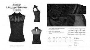  Gothic Gorgeous Sleeveless T-shirt Punk Rave WT-496BXF/BK -  