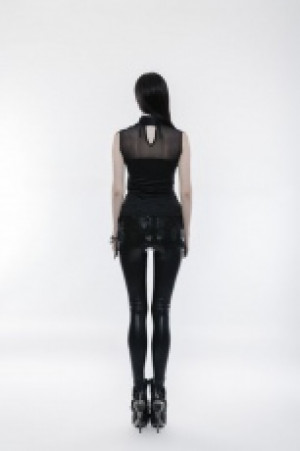  Gothic Gorgeous Sleeveless T-shirt Punk Rave WT-496BXF/BK -  