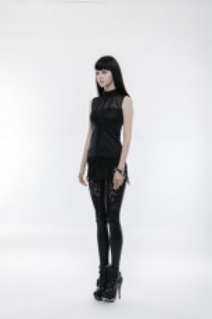  Gothic Gorgeous Sleeveless T-shirt Punk Rave WT-496BXF/BK -  