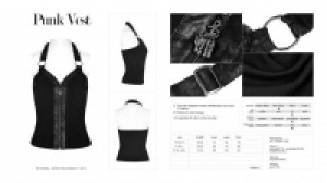  Punk vest Punk Rave WT-503BXF/BK -  