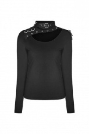  Punk Long Sleeve T-shirt Punk Rave WT-518TCF/BK -  
