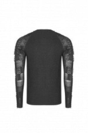  Punk Men's Long Sleeve T-shirt Punk Rave WT-524TCM/BK -  