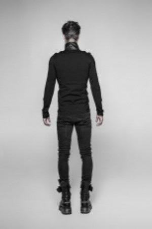  Uniform Long-sleeved T-shirt Punk Rave WT-525TCM/BK -  