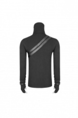  Punk Long Zipper Turtleneck T-shirt Punk Rave WT-527TCM/BK -  