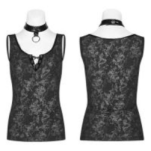  Punk Collar Cover Sleeveless Vest Punk Rave WT-539TDF/BK-BRI -  