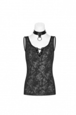  Punk Collar Cover Sleeveless Vest Punk Rave WT-539TDF/BK-BRI -  