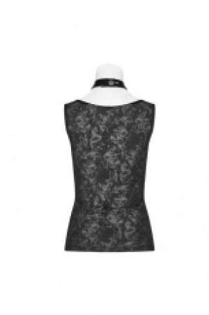  Punk Collar Cover Sleeveless Vest Punk Rave WT-539TDF/BK-BRI -  