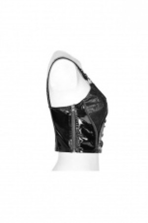  Punk Strap Short Vest Punk Rave WT-542BXF/BK -  