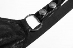  Punk Strap Short Vest Punk Rave WT-542BXF/BK -  