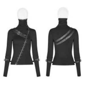  Punk Turtleneck Metal T-shirt Punk Rave WT-543TCF/BK -  