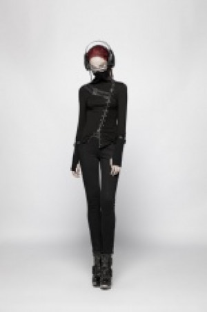  Punk Turtleneck Metal T-shirt Punk Rave WT-543TCF/BK -  