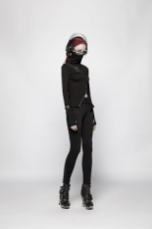  Punk Turtleneck Metal T-shirt Punk Rave WT-543TCF/BK -  