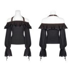  Steampunk Long Sleeve T-shirt Punk Rave WT-546TCF/BK -  