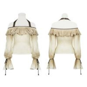  Steampunk Long Sleeve T-shirt Punk Rave WT-546TCF/WH -  
