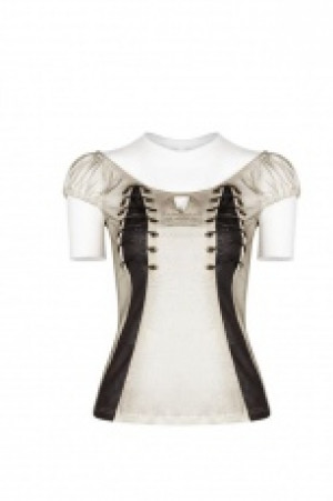  Steampunk Corns Short Sleeve T-shirt Punk Rave WT-555TDF/WH -  
