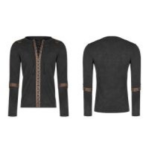  Steampunk Long Sleeve Shirt Punk Rave WT-561TCM/BK-CO -  