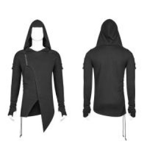  Punk Hooded Thin Sweatshirt Punk Rave WT-562WYM/BK -  