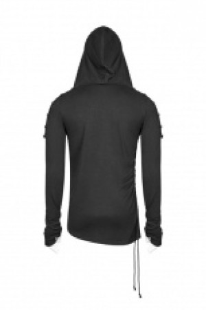  Punk Hooded Thin Sweatshirt Punk Rave WT-562WYM/BK -  