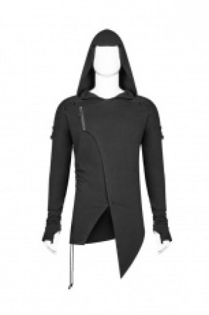  Punk Hooded Thin Sweatshirt Punk Rave WT-562WYM/BK -  