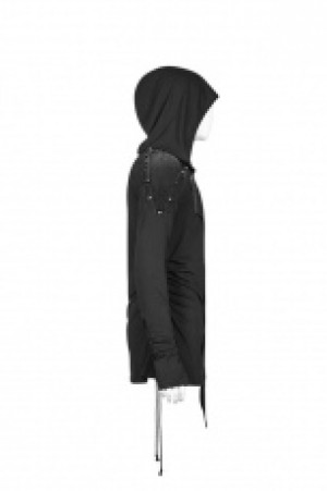  Punk Hooded Thin Sweatshirt Punk Rave WT-562WYM/BK -  