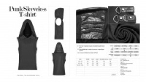  Punk Sleeveless T-shirt Punk Rave WT-564BXM/BK -  