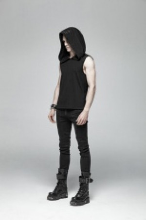 Punk Sleeveless T-shirt Punk Rave WT-564BXM/BK -  